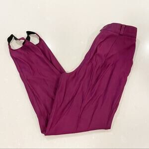Vintage 80s 90s Ormond Shimmery Magenta Ultra High Rise Stirrup Pants 9 10